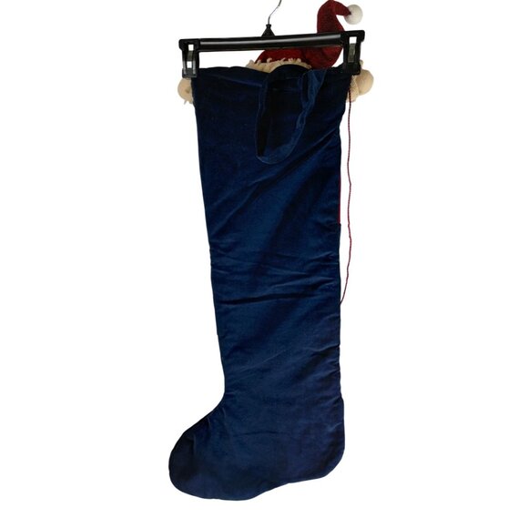 Santa Advent Calendar 28 inch Stocking With Pockets And Snowman Appliqué - Picture 5 of 6